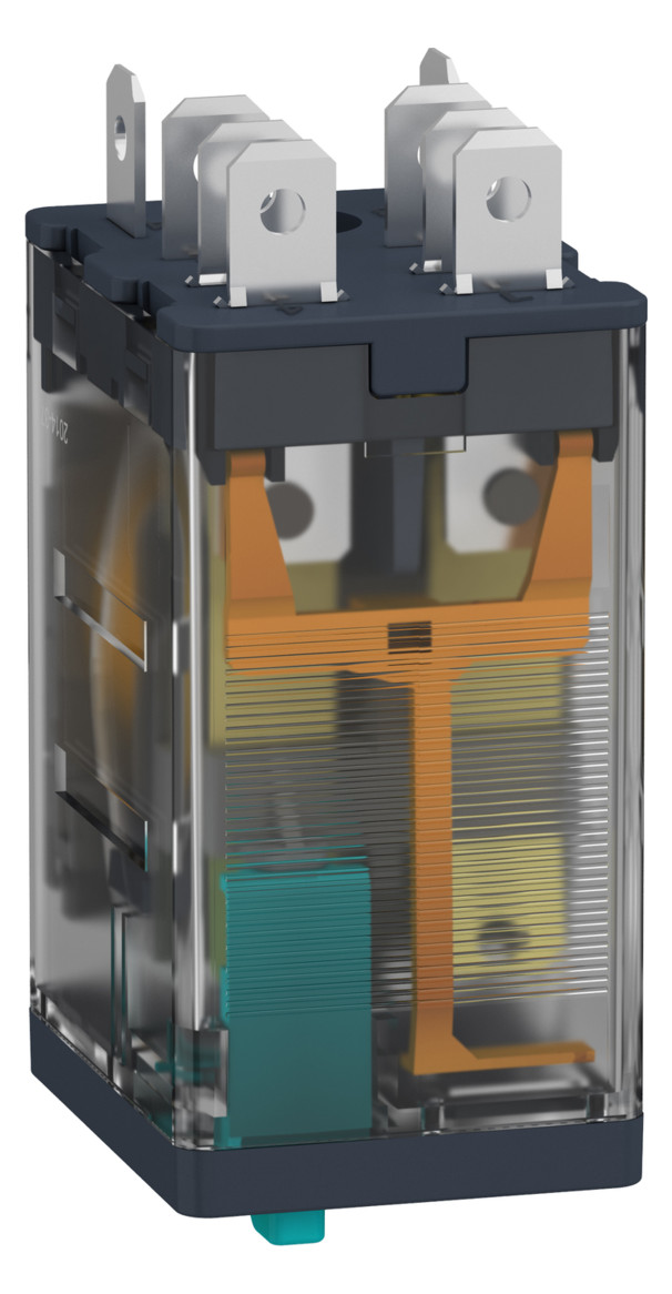 Schaltrelais 2W IP20 14x27x43mm Steckanschl