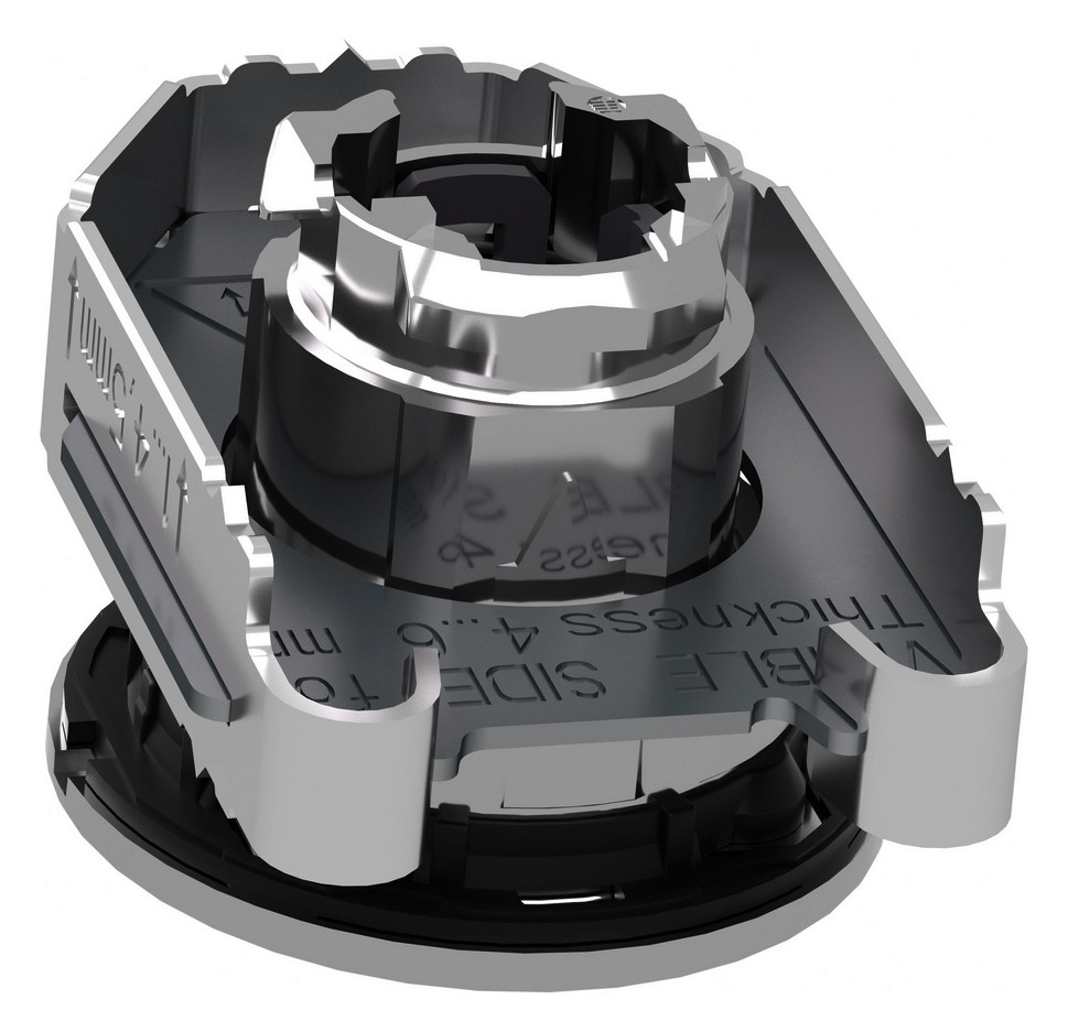 Drucktaster Front 1f ws bel.b Ø30,5mm rnd Geeignet für Beleuchtung IP66