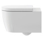Duravit Wand-Tiefspül-WC Set Me by Starck mit WC-Sitz, Rimless, weiß
