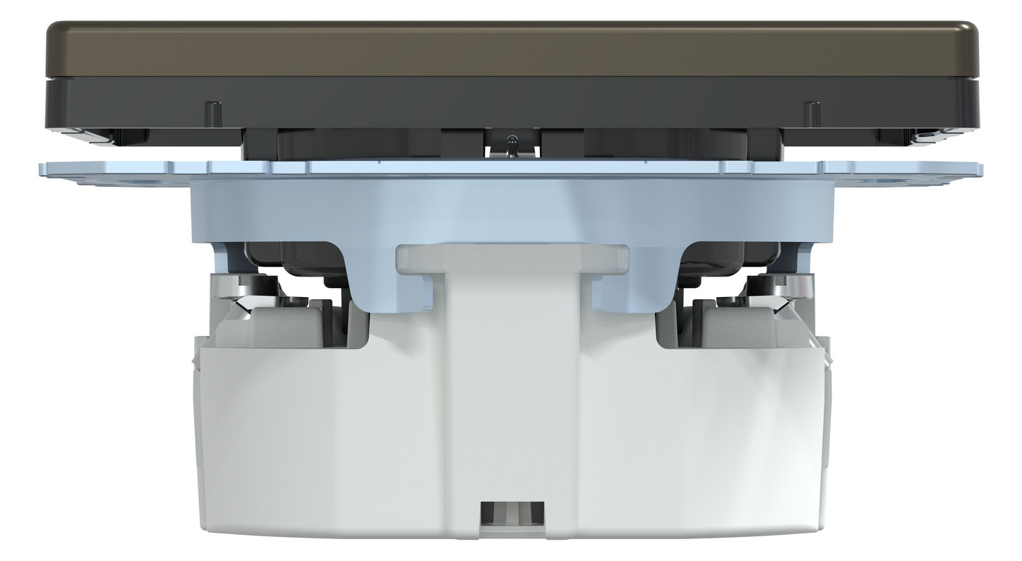 Steckdose 1f mokka glz System Design UP m.BS Mit erhöhtem Berührungsschutz IP20