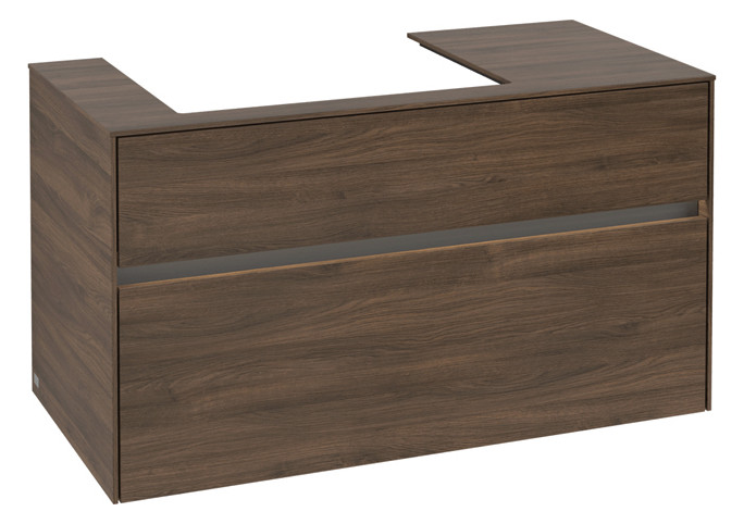 V&B Waschtischunterschrank Collaro 100x54,8x50cm, Waschtisch links, LED-Beleuchtung 7,3 W, arizona oak V&B Waschtischunterschrank Collaro 100x54,8x50cm, Waschtisch links, LED-Beleuchtung 7,3 W, arizona oak