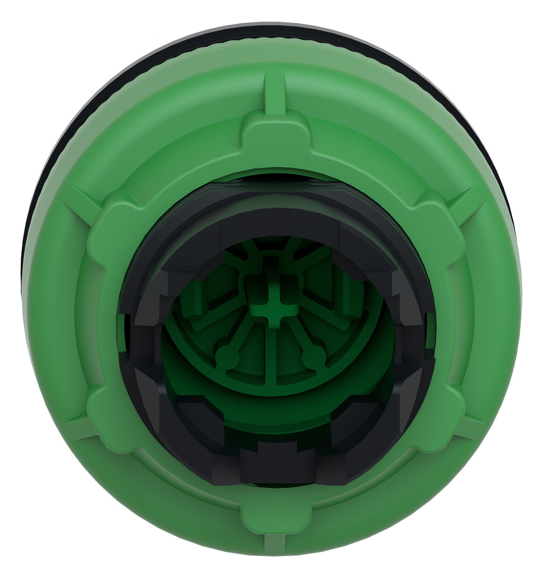 Drucktaster Front 1f gn Ø30mm rnd IP66 37x37mm Tastend