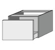 SA Anbau-/Solitärschrank mit Auszug 2morrow (G3231) 340x500x520 Black-Oak
