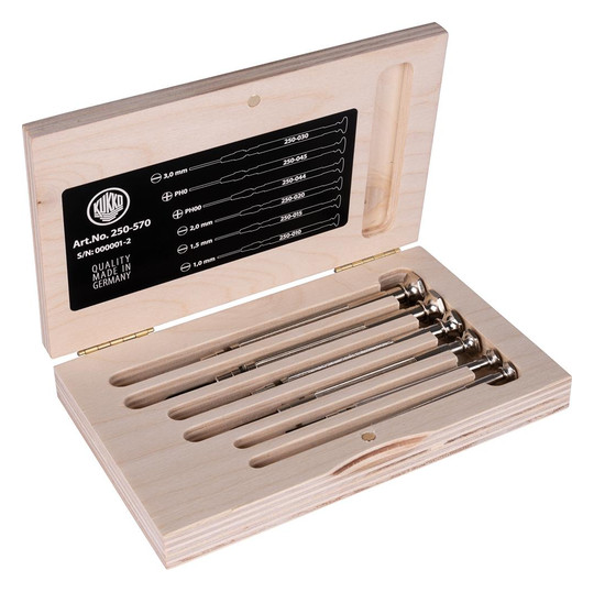 KUKKO-Uhrmacher-Schraubendreher-Satz 6-teilig