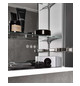 EMCO Unterputz-Lichtspiegelschrank prime 600x730mm, 1 Tür, Anschlag links, aluminium/weiss