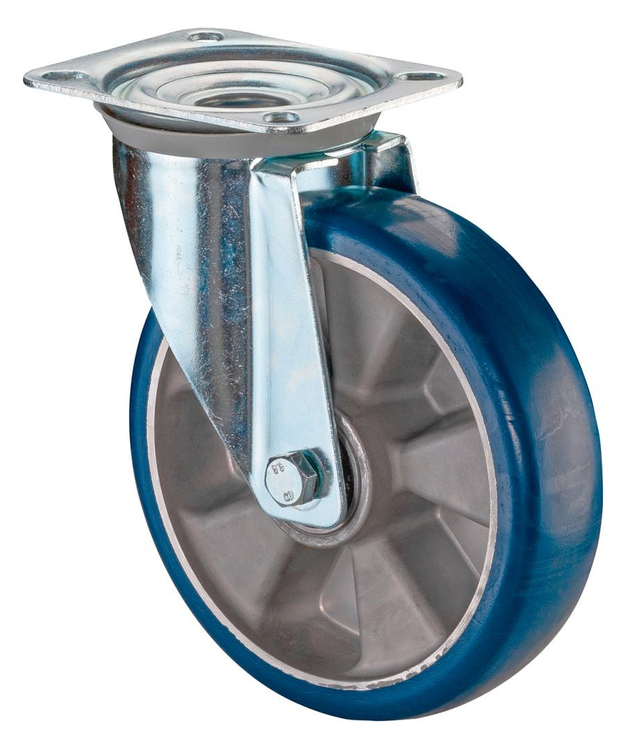 Bild Lenkrolle LSS400.B92 Rad Ø 125mm 300kg, Stahl verzinkt - BS ROLLEN-0