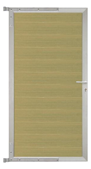 Bild ELSKOP-Tor-Komplettset 90 x 173 cm, Rahm en silber Füllung schilf - n.a.-0