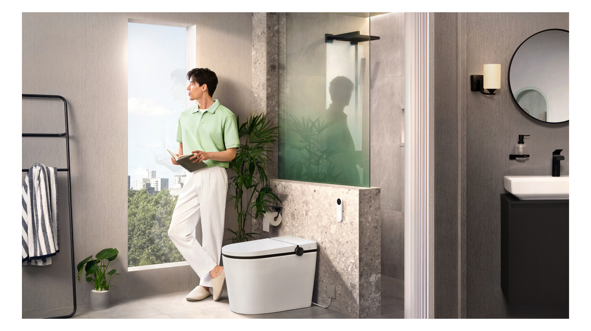 hansgrohe Waschtisch-Einhebelmischer 110 Vivenis CoolStart mit Zugstangen-Ablaufgarnitur, mattschwarz hansgrohe Waschtisch-Einhebelmischer 110 Vivenis CoolStart mit Zugstangen-Ablaufgarnitur, mattschwarz