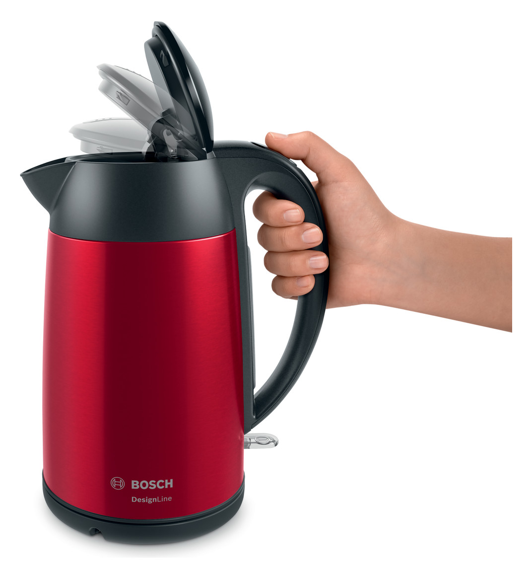 Wasserkocher 1,7l Edst DesignLine 2400W rt Anzeige:außen m.Sieb