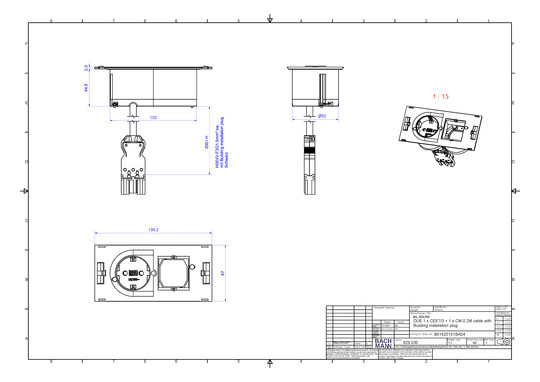 Bachmann DUE 1xCEE 1xCM 2,0m AEH 929.030 