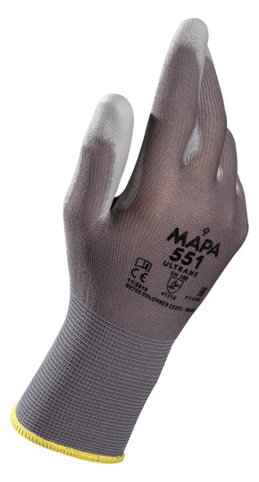 MAPA-Handschuh, grau Ultrane Klassik 551 - Gr.6