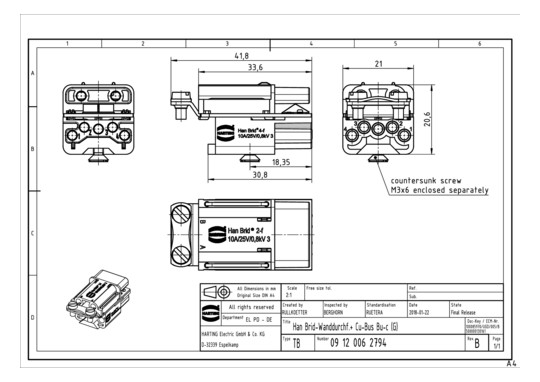 HART Han Brid-Wanddurchf.+ C 09120062794 