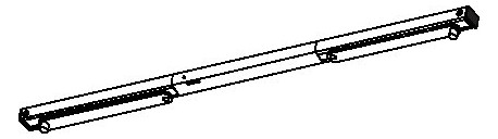 R-ISM-Gleitschiene silberfarbig   115614 