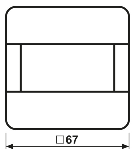 Bewegungsmelder-Bus KNX CD UP aws 0-180° v6° 1,1m Reichweite: 8m