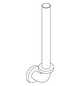 HEWI Reserve-Papierhalter 801 105x70mm, für 3 WC-Papierrollen, reinweiß