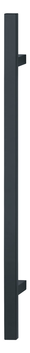 Bild HOPPE Stoßgriff E5726, BA 700mm, L 1.000mm, Durchmesser 40mm, verdeckt verschraubt, schwarz matt-0
