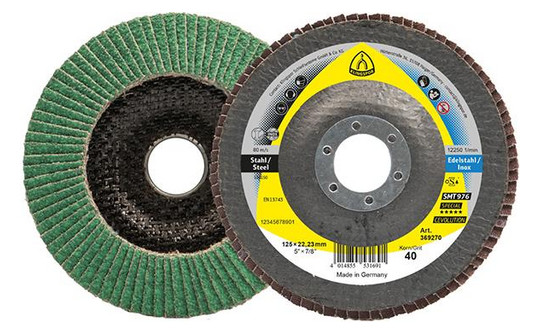 KLINGSPOR-Fächerschleifscheibe SMT 976, gewölbt...
