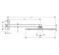 hansgrohe Kopfbrause Axor mit Brausearm, Wandmontage, 350mm, 1jet, polished gold optic