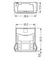 Rahmen Snap-In sw 3p Stecker/Buchse