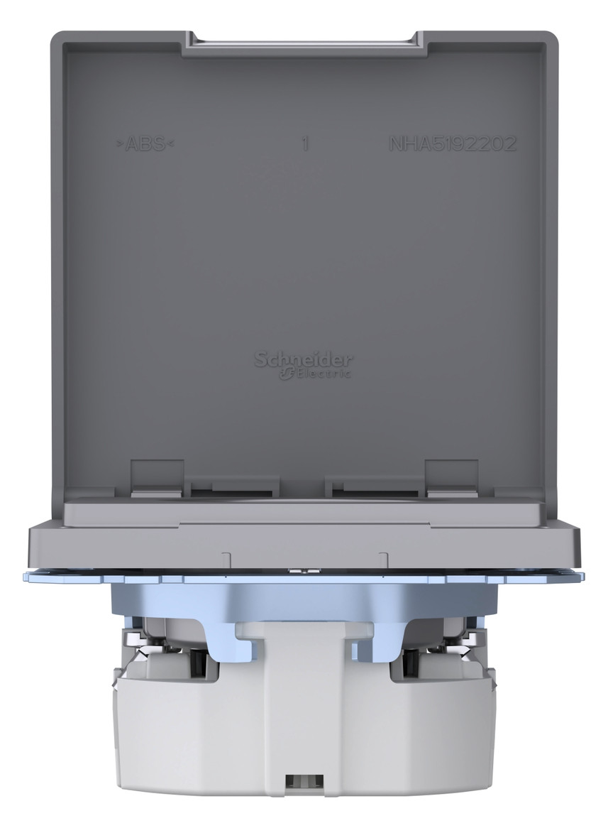 Steckdose 1f edst glz System Design UP m.BS Mit erhöhtem Berührungsschutz IP44