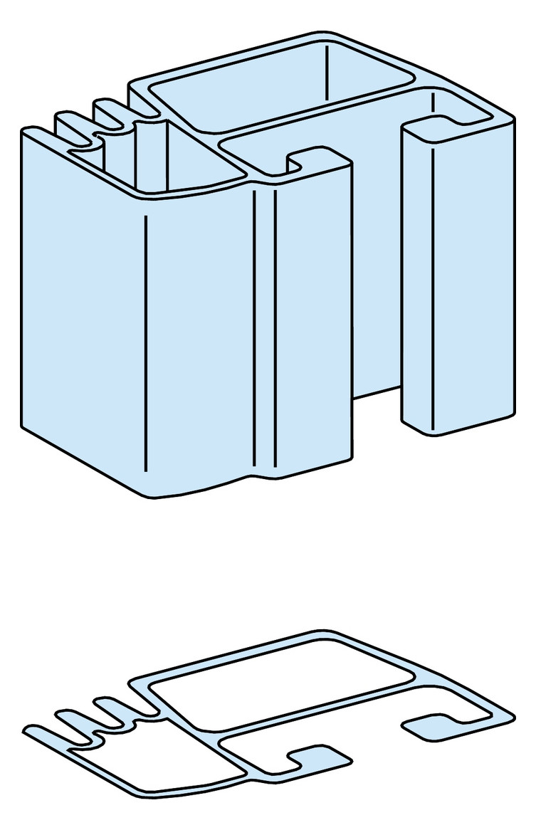 Sammelschiene 630A Profil 1670x42,5x32,5mm