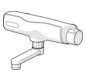 HANSA Infrarot-Waschtisch-Wand-Armatur HANSAELECTRA Batteriebetrieb, Ausladung 150mm, chrom