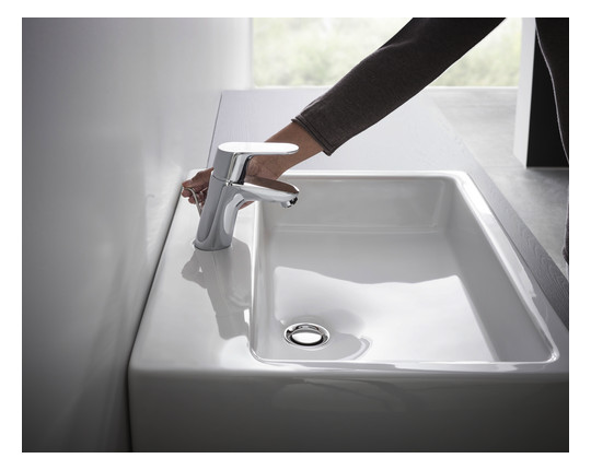 hansgrohe Waschtisch-Einhebelmischer Focus 70 mit Zugstangen-Ablaufgarnitur, chrom
