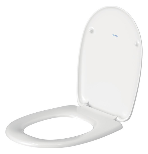 Duravit WC-Sitz Duraplus ohne Absenkautomatik, Scharniere Kunststoff, weiß