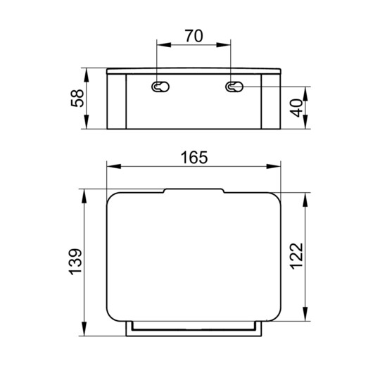 KEUCO Feuchtpapierbox Plan verchromt