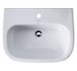 Duravit Waschtisch D-Code 60 x 46 cm, mit Hahnloch, Überlauf, Hahnlochbank, weiß