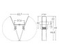Befestigungsset si Alu L62,7mm B37,6mm H45mm