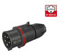 CEE-Stecker 5p 16A IP54 400V/rt 6h Schraubkl Kst Verschraubung