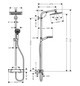 hansgrohe Showerpipe Crometta E mit Thermostat, 1jet, chrom