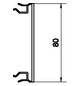 Oberteil GEB-K Kst ver-ws 80x2000mm unbeh glatt RAL9016