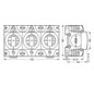 D-Sicherungssockel DIII 3 63A 500V Kst m.Abd 3p Schraubbef