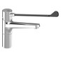 KWC Hebelmischer GASTRO Schwenkauslauf A300 B 207, ganzchrom, Flexanschluss