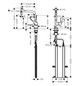 hansgrohe Spültisch-Einhebelmischer 230 Select 2jet Axor Citterio mit Ausziehbrause und sBox, chrom