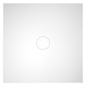 Bette Duschfliese BetteAir 1200 x 1200 mm, ebano, Rechteck, glasierter Titan-Stahl