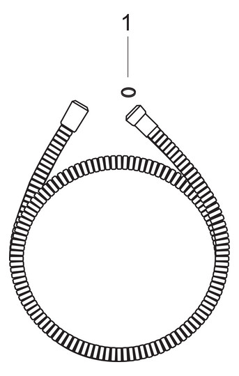 hansgrohe Brauseschlauch Metaflex 1600 mm, mit Spiralwicklung, chrom