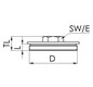WISKA Verschlussschraube M72      VSM 72 