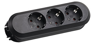 Bachmann Tischsteckdose 3xSchuko 385.170 