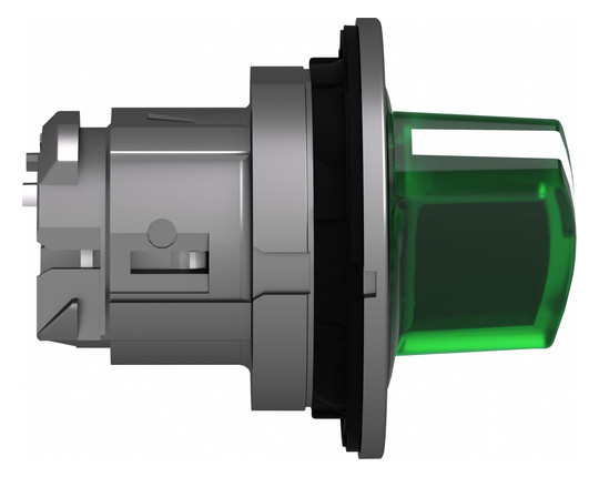Knebelschalter 2stuf bel.b gn rnd Ø30,5mm Geeignet für Beleuchtung Tastend