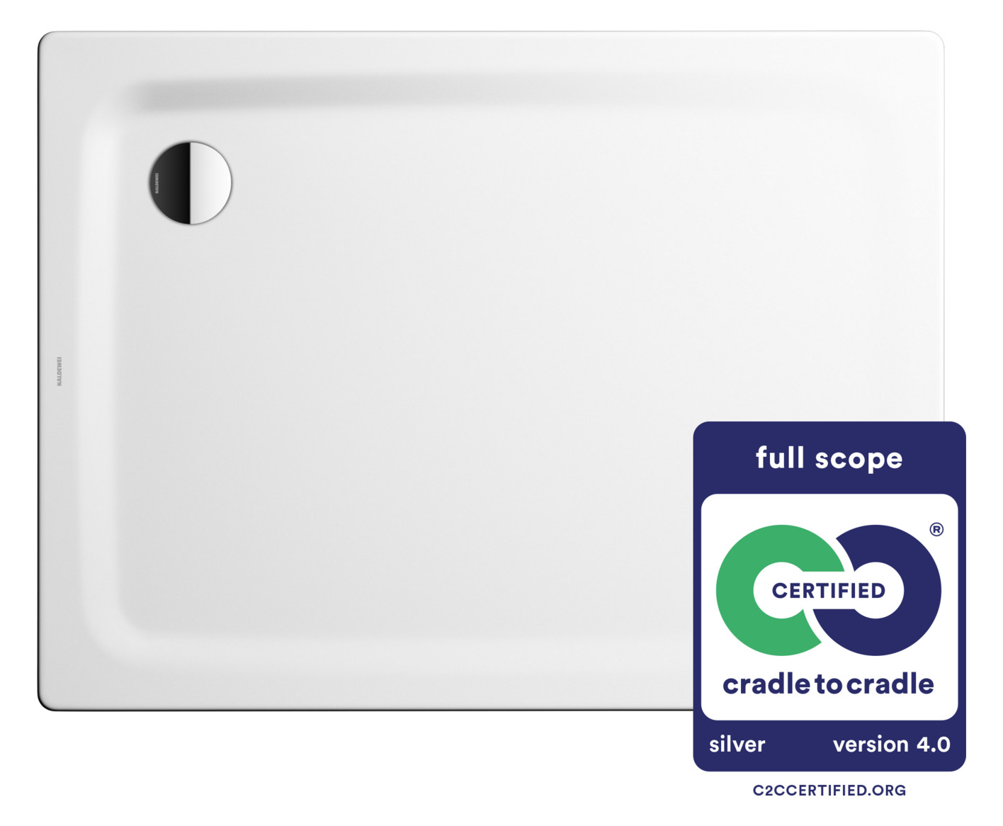 Kaldewei Duschwanne SUPERPLAN CLASSIC 407-1 100x120x2,5cm, weiß