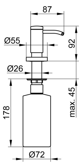 KEUCO Einbau-Seifenspender Plan verchromt