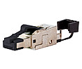Modular-Stecker Cat6A RJ45 27-22AWG Feldkonf Schirm Litze massiv f.Rundkabel