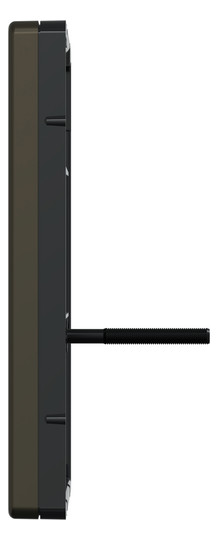 Zentralplatte TAE 3f System Design mokka Schraubbef m.Beschr.Feld