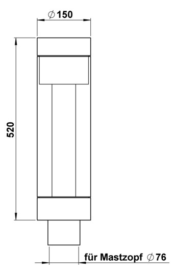 Albert Mastaufsatzleuchte Typ Nr. 660847 