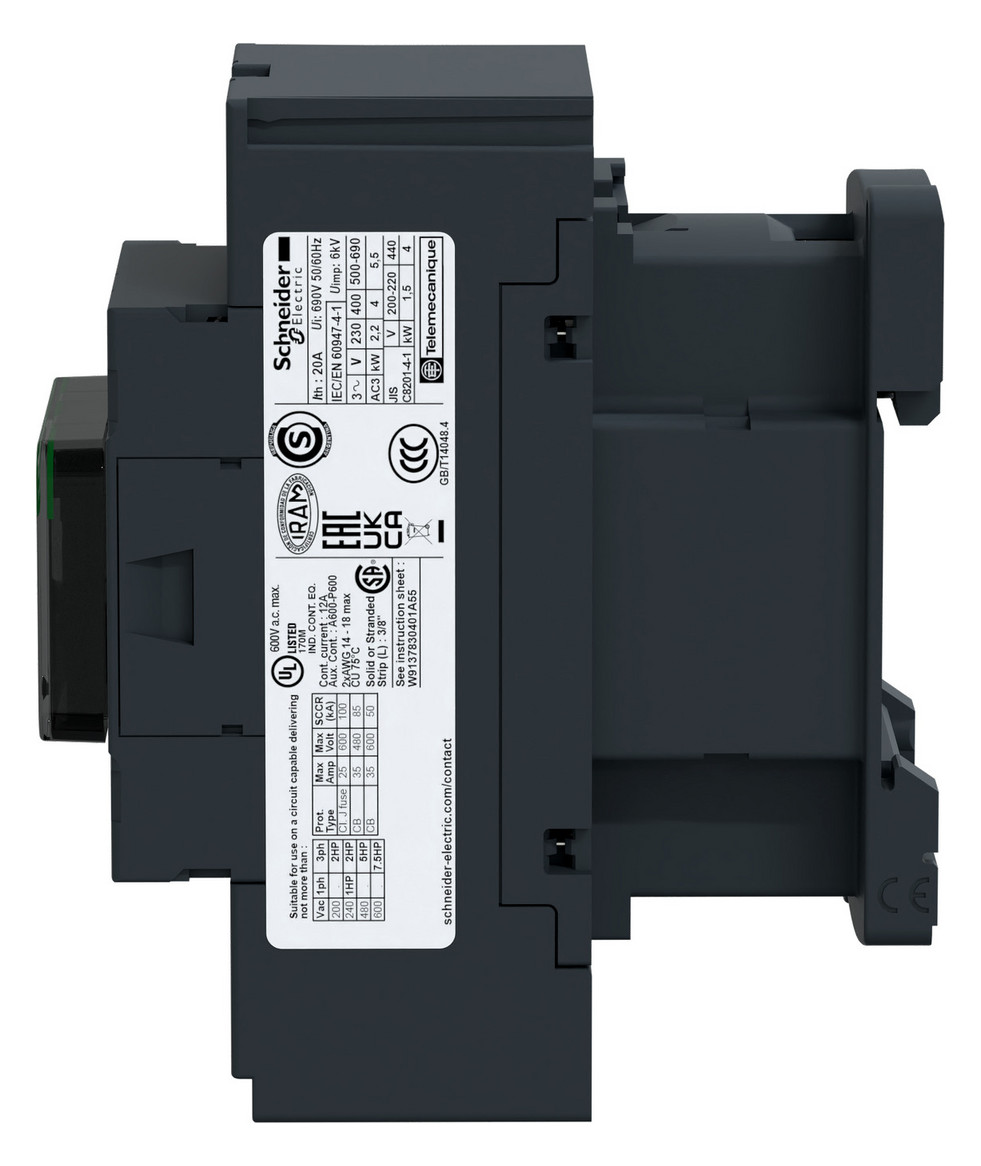 Leistungsschütz 4kW 3S 110VAC 9A 1S+1Ö/Hilf