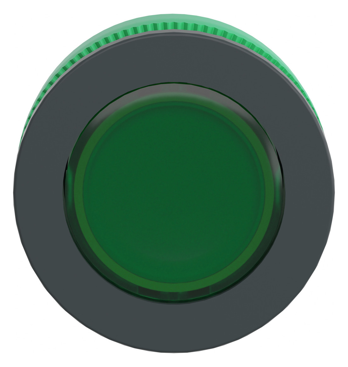 Leuchtmelder Front fl rnd gn Ø30mm Kst 37x37mm 1st IP66