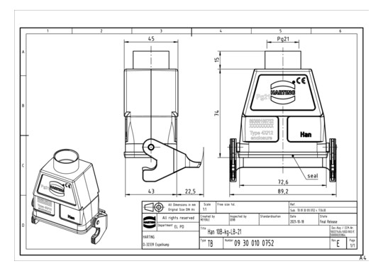 HART HAN 10B-kg-LB-21        09300100752 
